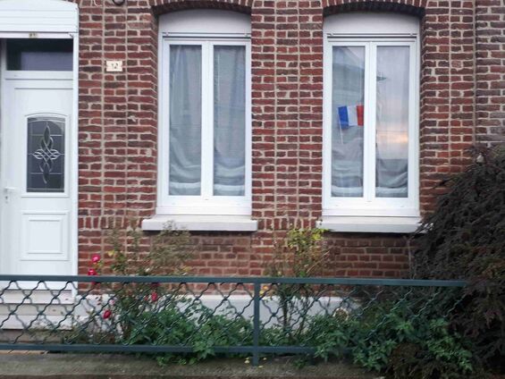 Samedi 10 et dimanche 11 novembre 2018, Un drapeau sur chaque maison à Haynecourt