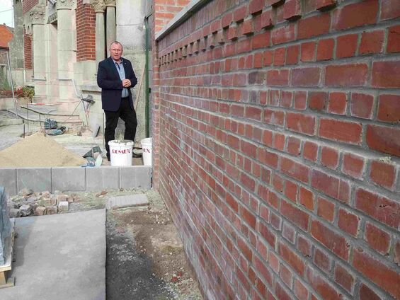 Mise en accessibilité de l'église d'Haynecourt, fin octobre 2017