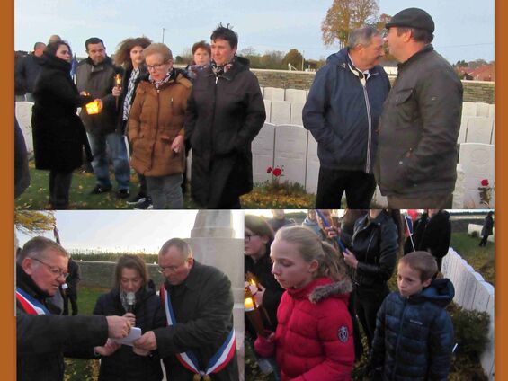 Samedi 10 novembre 2018, Veillée de commémoration de l'armistice à Haynecourt