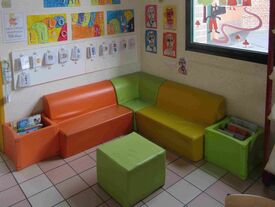 Coin lecture de l'école maternelle d'Haynecourt