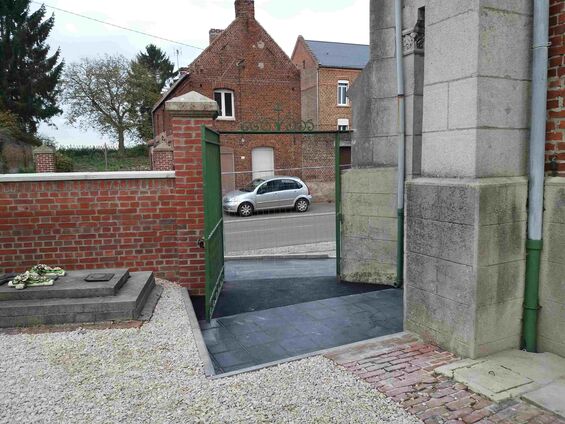 Mise en accessibilité de l'église d'Haynecourt, fin octobre 2017