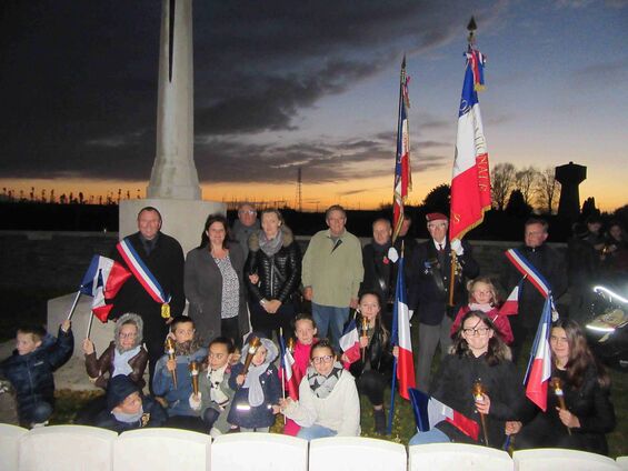 Samedi 10 novembre 2018, Veillée de commémoration de l'armistice à Haynecourt