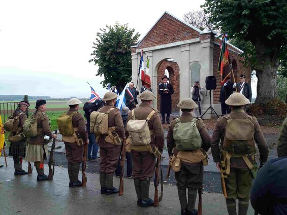 11.11.2017. Cantaing sur l'Escaut, inauguration du mémorial Mackintosk