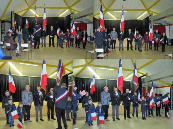 Samedi 11 novembre 2017, Passation du drapeau de la commune d'Haynecourt