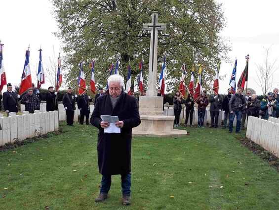 2017.11.20. Commémoration au cimetière allemand à Cambrai