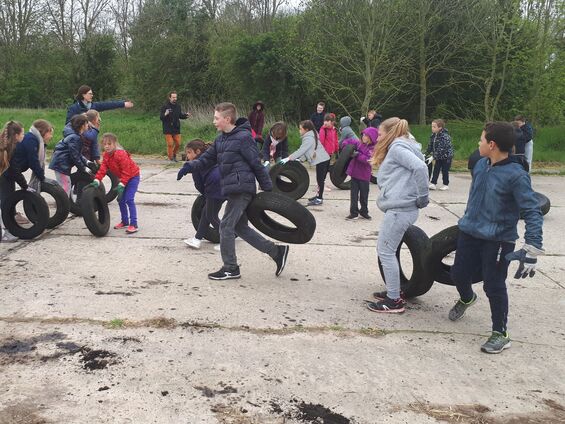 Jeudi 25 avril 2019, Dans le cadre du CLEA, nos élèves du R.P.I rencontrent Stéphane Billot à Haynecourt