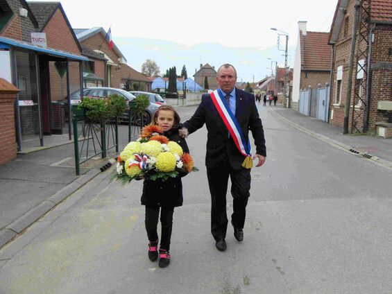 Mercredi 11 novembre 2015, Commémoration de l'armistice à Haynecourt