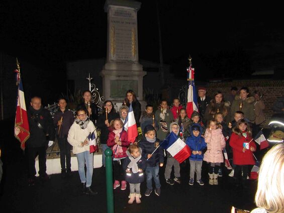 Samedi 10 novembre 2018, Veillée de commémoration de l'armistice à Haynecourt