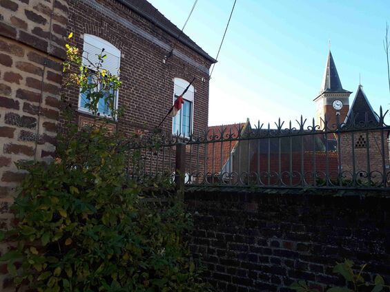 Samedi 10 et dimanche 11 novembre 2018, Un drapeau sur chaque maison à Haynecourt