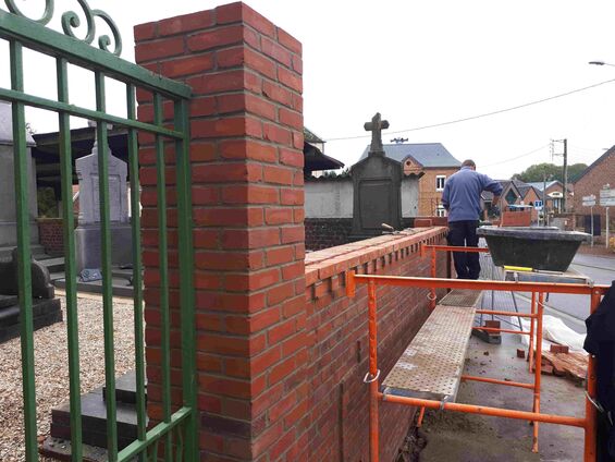 Mise en accessibilité de l'église d'Haynecourt, fin octobre 2017