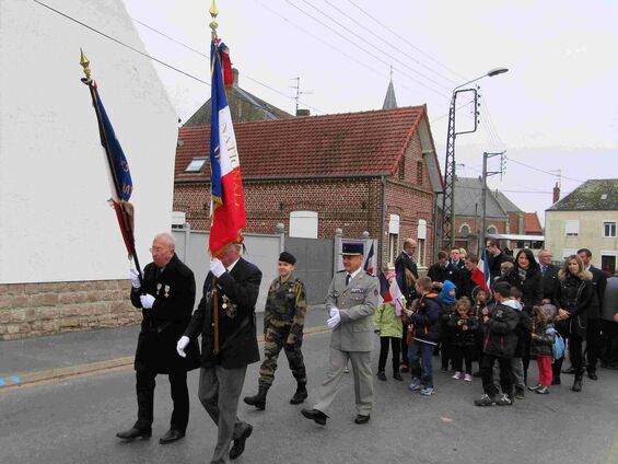 Mercredi 11 novembre 2015, Commémoration de l'armistice à Haynecourt