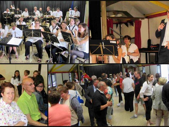 Vendredi 14 juillet 2017, Concert de l'harmonie l'Espérance d'Epinoy dans la salle du Mille-clubs d'Haynecourt