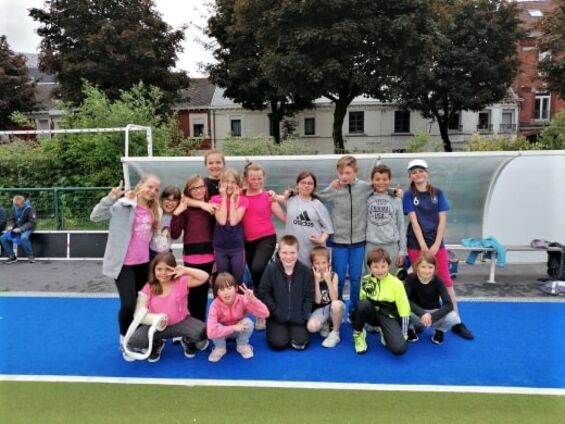Jeudi 6 juin 2019, Rencontre de hockey dans la cadre de l'USEP pour les élèves des cycles 2 et 3 au stade derrière Paul Duez à Cambrai