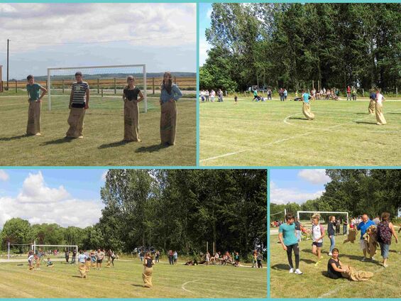 Vendredi 14 juillet 2017, Jeux sur le terrain omnisports d'Haynecourt
