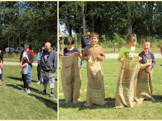 Vendredi 14 juillet 2017, Jeux sur le terrain omnisports d'Haynecourt