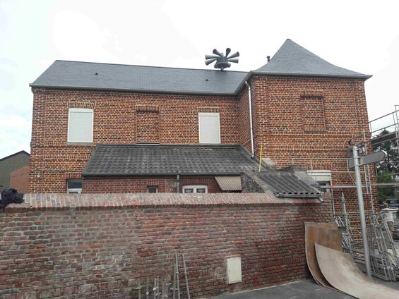 Travaux sur la maison au 1 rue de Bourlon à Haynecourt en 2016