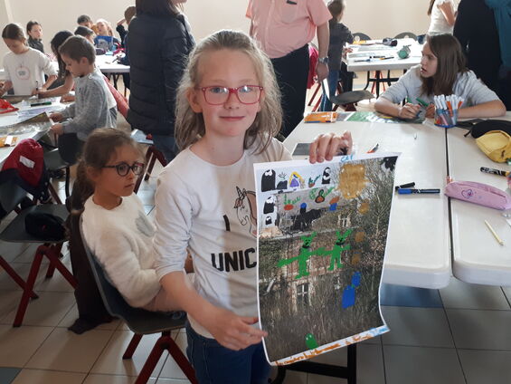 Lundi 1er avril 2019, Dans le cadre du CLEA, nos élèves du R.P.I rencontrent Stéphane Billot à Sancourt