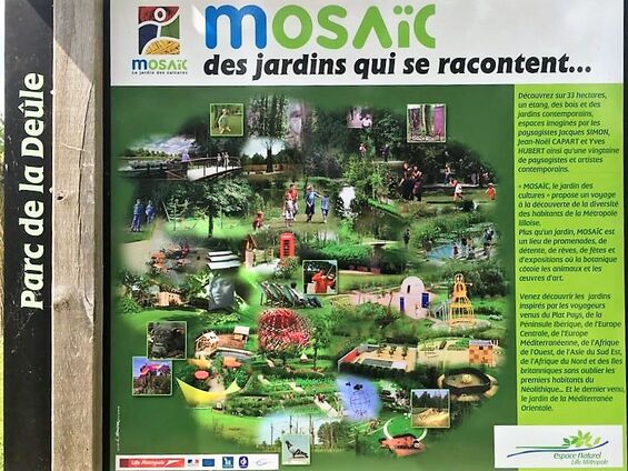 Plan du parc Mosaïc à Houplin-Anscoine