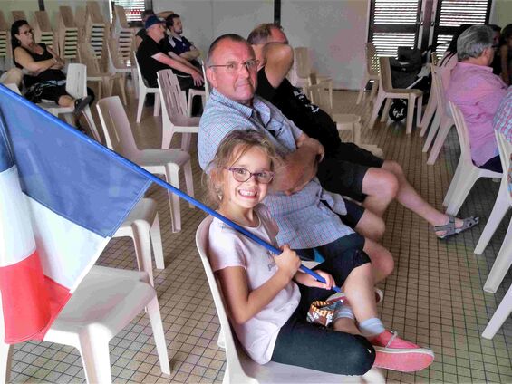 Vendredi 6 juillet 2018, Retransmission du match Uruguay-France durant la coupe du monde de football à Haynecourt