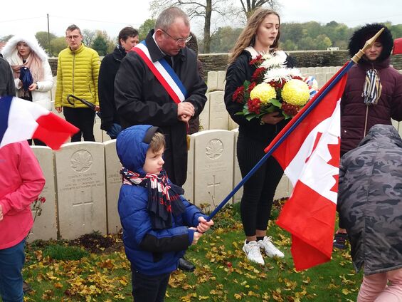 Lundi 11 novembre 2019, Commémoration de l'armistice à Haynecourt